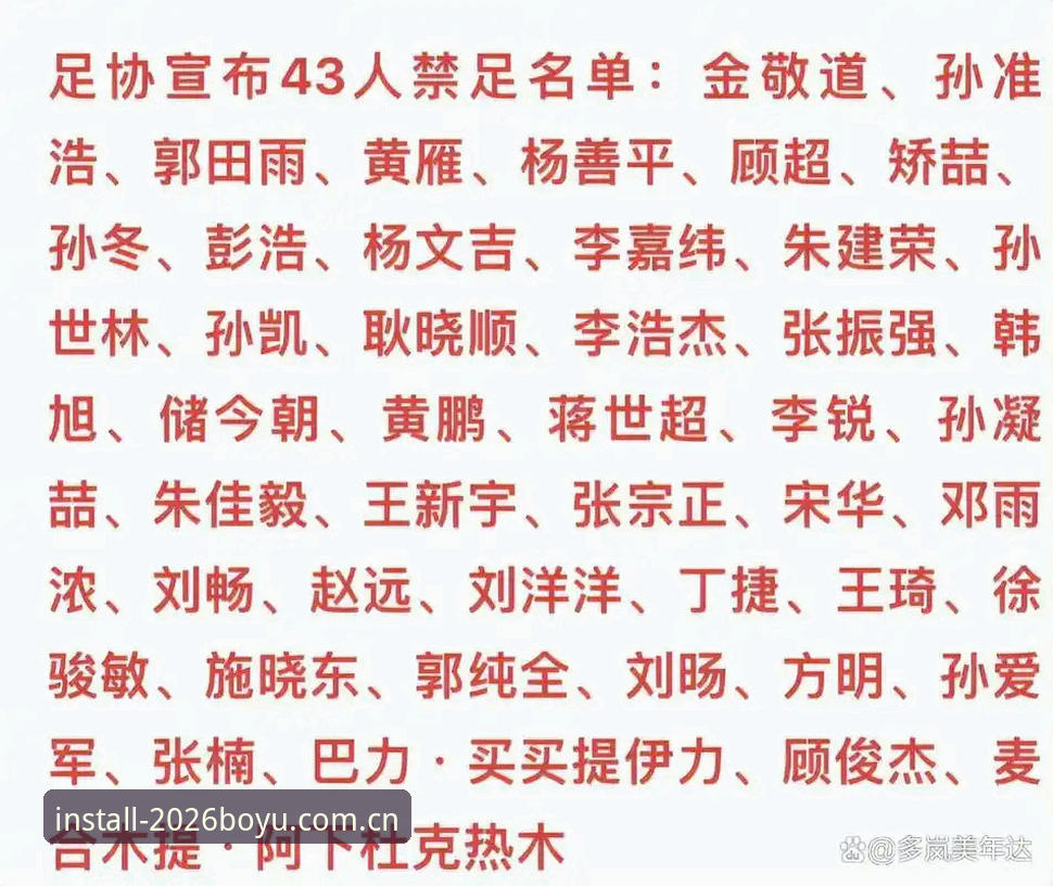 足协第三批禁足名单数据梳理操作教程：博鱼体育ios版最新版赛事档案对照方法